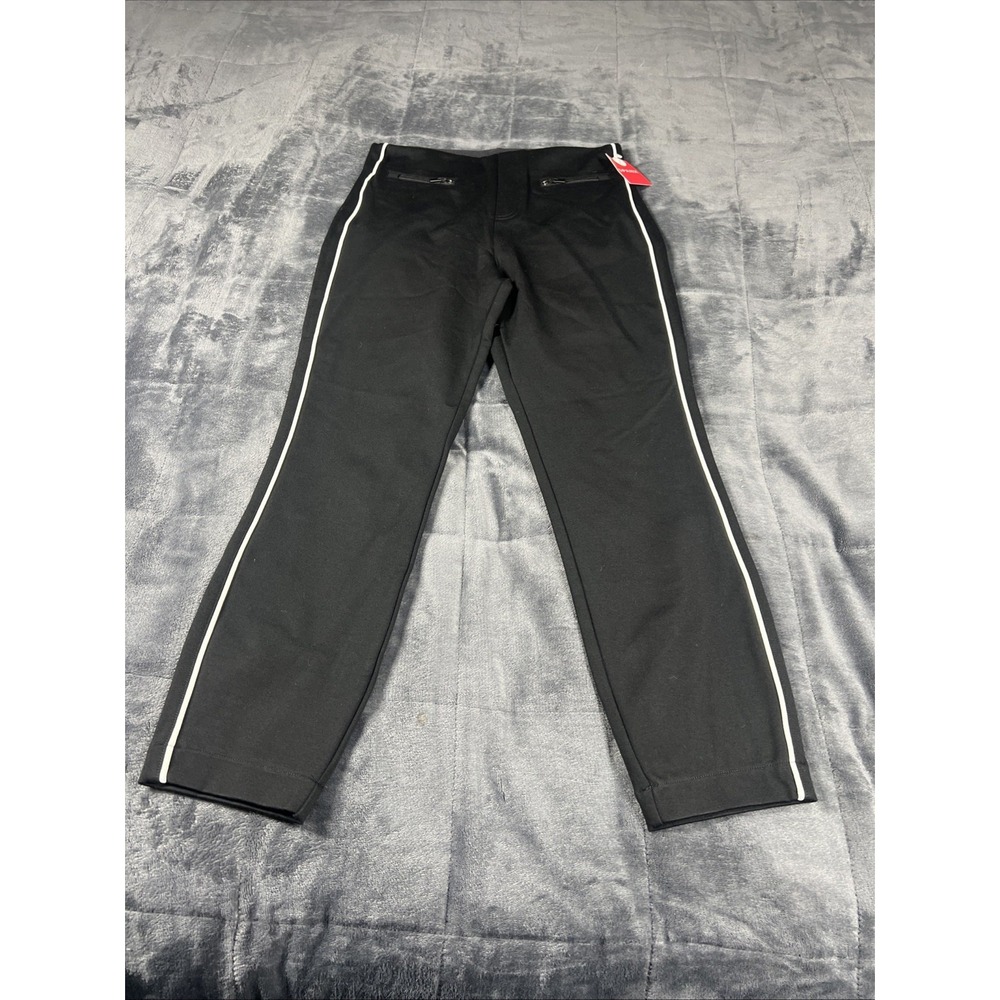 Spanx black Ankle Piped Skinny Perfect Pants‎ Size S High Rise